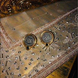 Vintage givenchy gold earrings
